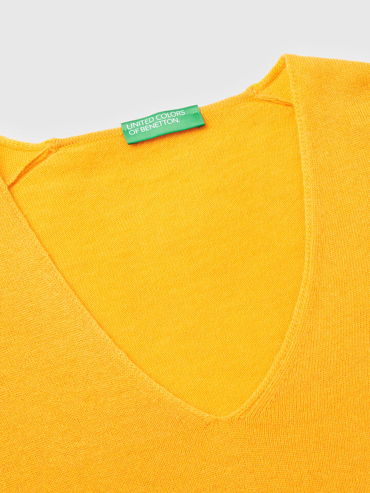 V NECK SWEATER L/S Women image number 7